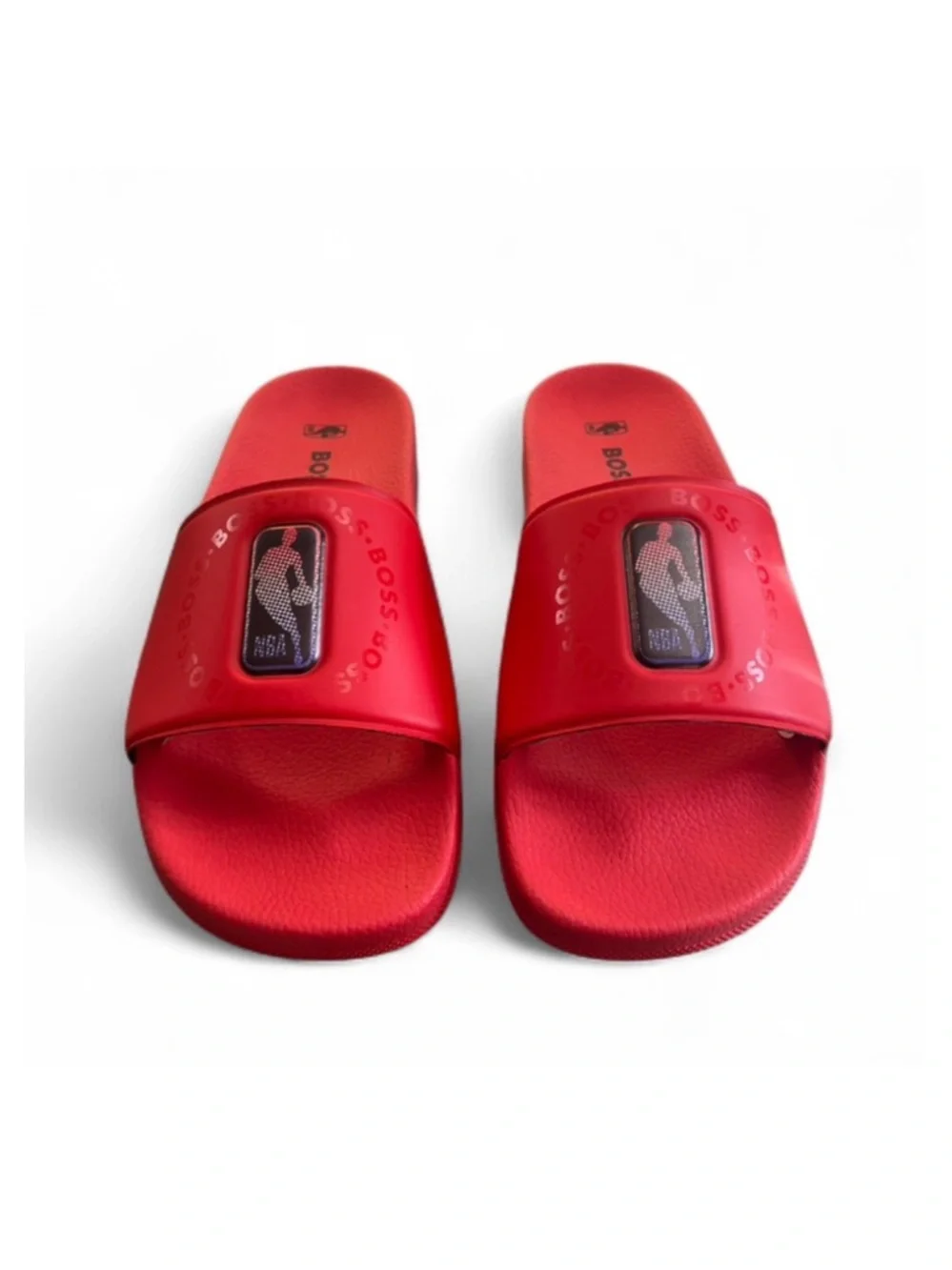 BOSS X NBA Red Bay It Slide Sandals Size US Men’s 9/ EU 42